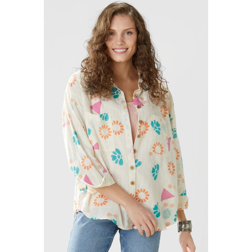 Ranjitha Shirt - Natural/Multi